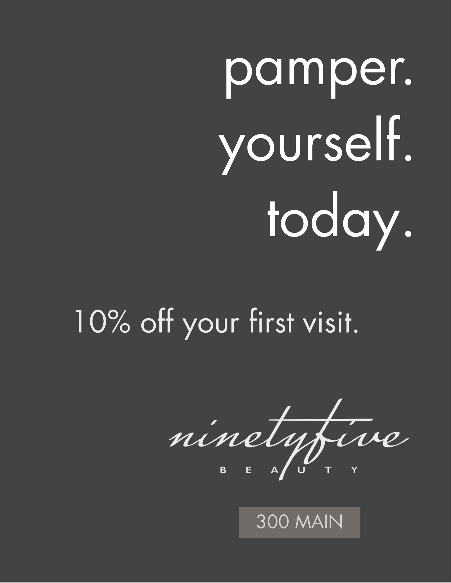 pamper. yourself. today. WebsitePopup (1)